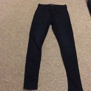 Express jeans skinny dark wash  size 2 mid rise